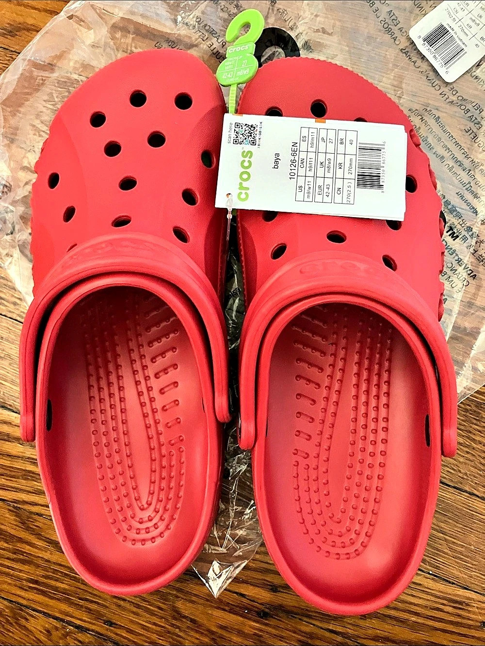 Crocs Bayaband Red Clogs Girls US 9